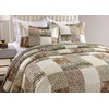 MarCielo 3 Piece Quilted Bedspread Leopard Print Quilt Quilt Set