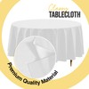 Exquisite 66% Thicker Premium White Round Tablecloth 0.5 Mil 6