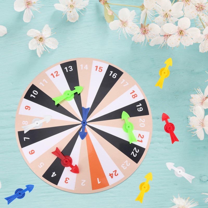 15pcs Arrow Game Spinners, 2.83in 5 Colors V-Shaped Plastic Board