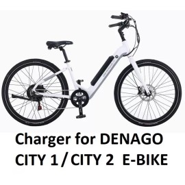 uprith AC Adapter battery Charger For DENAGO CITY 1 CITY 2/STEP-THRU EBIKE