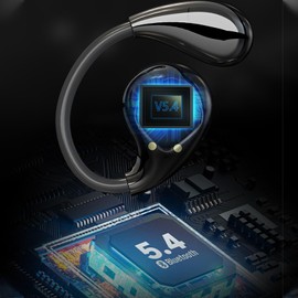 Kabellose Kopfhörer, Bluetooth 5.4, halbe Intra-Ohrhörer, Tasche, bequem, wasserdicht, schweißfest, 25 Stunden Laufzeit, Kopfhörer, Kopfhörer