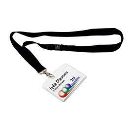 Avery 4825 Badge Holder with Lanyard x 10, Includes Printable Badge Inserts, 90 x 60 mm(8 Badges per Sheet x 2 Sheets)