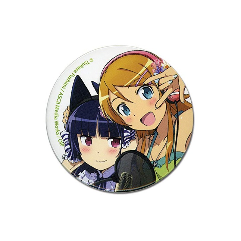 Great Eastern Entertainment Oreimo Kirino & Kuroneko Button, 2"