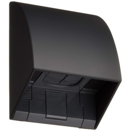 Panasonic WP9631B Smart Rainproof Entry Wire Cover, Exposed and Embedded Use, Black