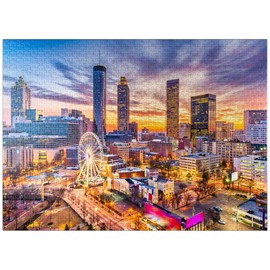 MyPuzzle Skyline of Downtown Atlanta, Georgia - Premium 1000 Piece Jigsaw Puzzle for Adults
