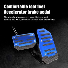 Perfomance Pedal Covers Set, Non-Slip Car Gas + Brake Pedal Cover Pad, Foot Pedal Pad Replacement for Most Vehicles with Automatic Transmission