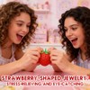 2PCS Squeezable Toy Fruit Ball Realistic Strawberry Model, Squeezable Toy
