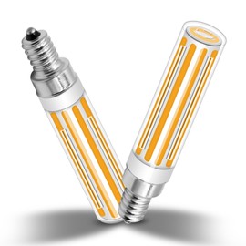 TZHILAN 15W E12 LED Corn Bulb, Dimmable E12 LED Bulbs 120W 150W Incandescent Bulb Equivalent, Warm White 3000K Chandelier Decorative Candle Light Bulbs E12 Base for Home Light, 2 Pack