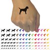 Border Terrier Dog Solid Temporary Tattoo Water Resistant Fake Body