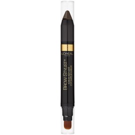 LOreal Paris Estilista de cejas Kabuki Licuadora Crayón para cejas, morena, 0.5 onzas                                                                 