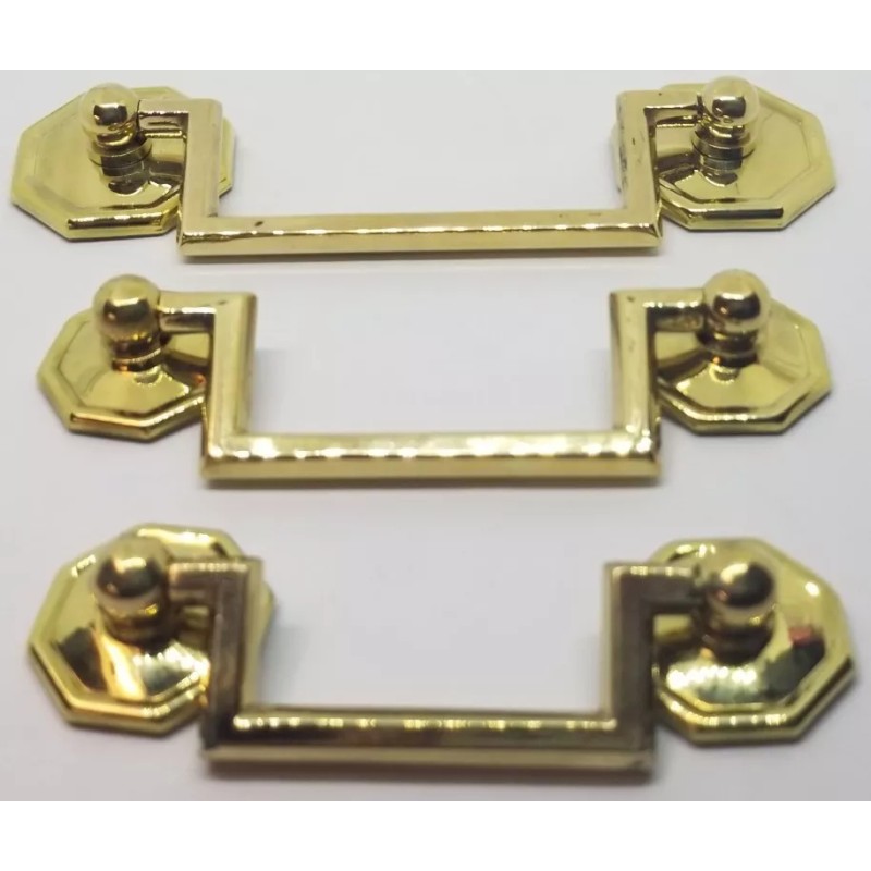 Furniture Knowledge MEDIUM ANTIQUE BRASS 3" Centers Colonial Revival Drawer