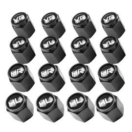 Pack of 16 car valve caps, car valve caps with labelling, tyres with car tyre caps for valve, valve cover, labelling car valve cap, accessories cover car rims caps, tyre markers