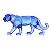 Crystal Leopard Cheetah Realistic Animal Art Figurine Collection Table top
