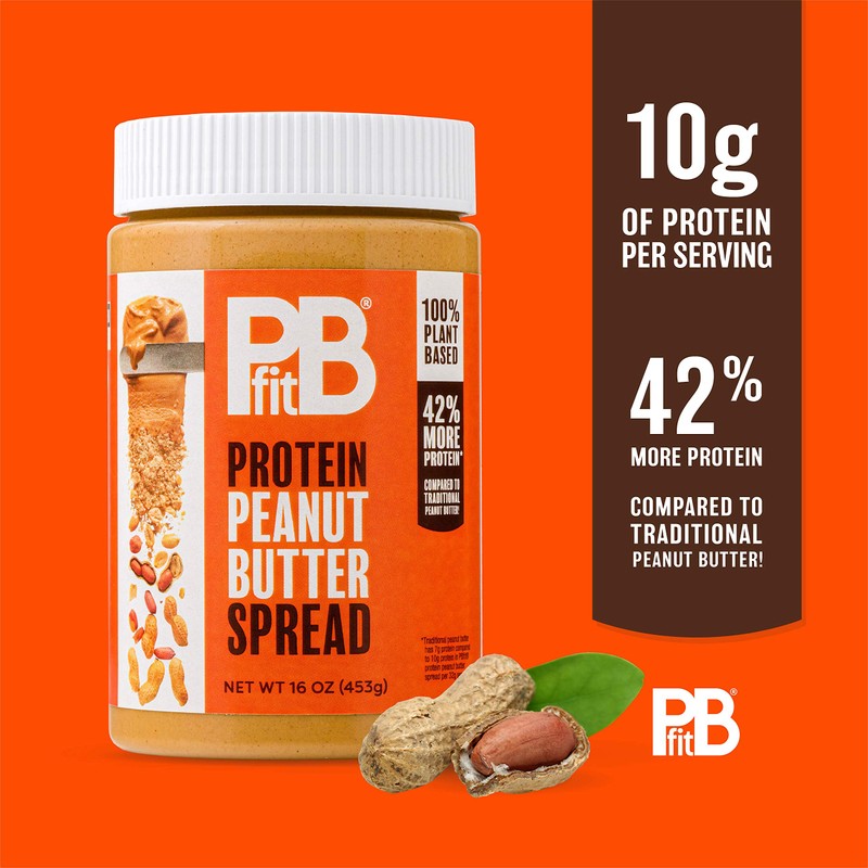 PBfit Peanut Butter, Protein-Packed Spread, Peanut Butter Spread, 16 Oz