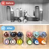 spospo Water Bottle Organizer for Cabinet, 4 Pack Water Bottle