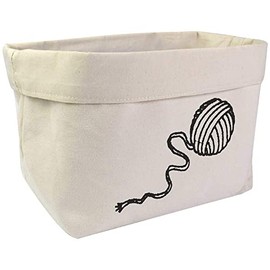 Azeeda Large 'Ball Of Wool' Canvas Organiser/Storage Bag (OR00021566)