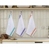 ZOYER Kitchen Towels (12 Pack, White) - 100% Cotton Lint