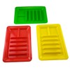 Set of Three Taco Holder Stand Up Divider Plates Multi