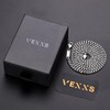 VEXXS Men's Gold Chain Diamond-Cut,18K Real Gold Plated Cuban Link