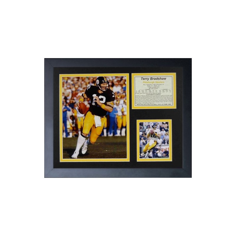 Legends Never Die "Terry Bradshaw Framed Photo Collage, 11 x