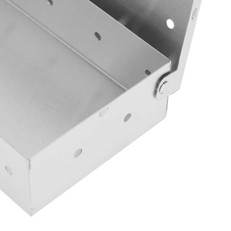 Smoker Box Professional Rectangular Add Smokey BBQ Flavor Stainless Steel