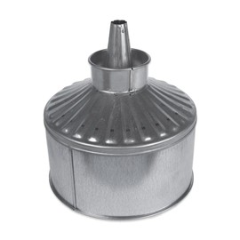 WirthCo 94469 Funnel King 11" Center Spout Body Rest Funnel, Galvanized, Heavy Duty, 12 Quart