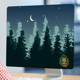 Umbrotiger 27-inch monitor dust cover, elastic polyester sunshade, 26" 27" 28" 29" computer screen cover, LCD/LED/HD panel protective film (Dark Night Forest, 26-29 inches)