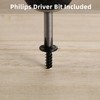 #10 x 1-1/2" Black Truss Head Wood Screws, Phillips Drive