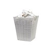 ARPAN Set of 2 White Square Waste Paper Bin White