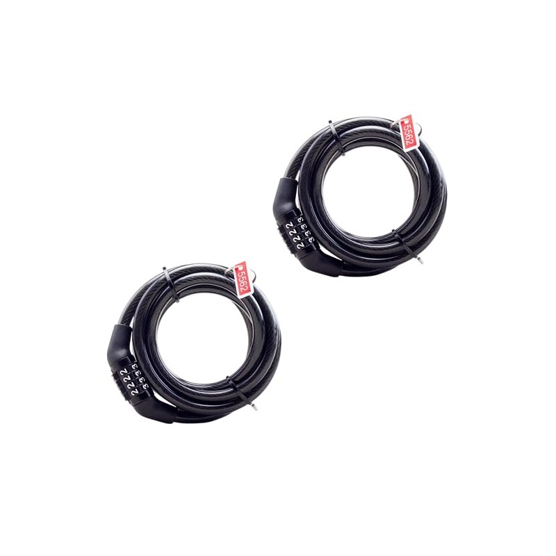 CHENGZI Bicycle Lock, Mountain Bike Four Digit Code, Chain Lock,