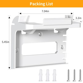 Starlink Router Mount, 2-in-1 Wall Mounting Kit for Starlink Gen 3 Router and Power Supply, Space Saving, Easy Installation