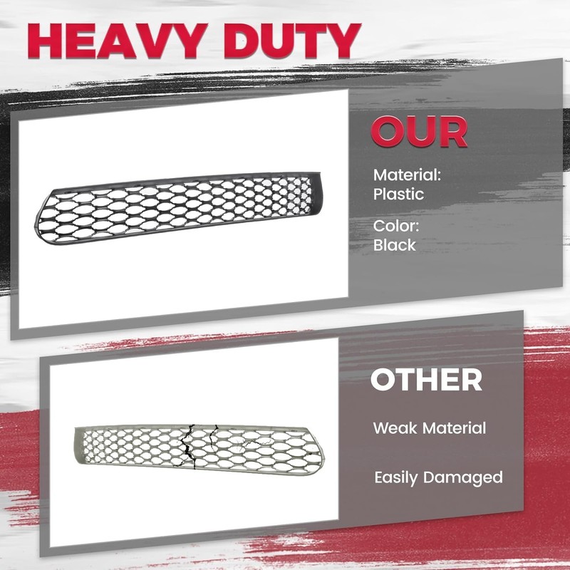 HECASA Front Lower Grille Grill Compatible with 2015-2023 Dodge Charger