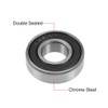 sourcing map 6001-2RS Deep Groove Ball Bearing 12x28x8mm Double Sealed