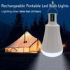 ZGAYERA Solar Rechargeable Light Bulbs Indoor，Chicken Coop Light, Camping Accessories,