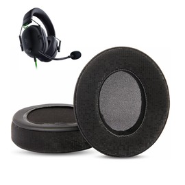 HTINDUSTRY Ear Pads Replacement Cushion Compatible with Razer Blackshark V2X Headset Ear Pads with Soft Protein Leather/Memory Foam