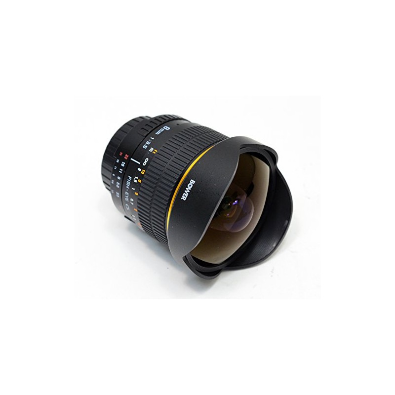Bower Ultra Wide-Angle 8mm f/3.5 Fisheye Fixed Lens for Nikon