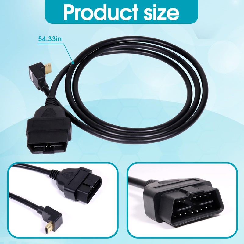 7011U-08 Cable for OBD2 OBDII Cable Compatible for Xcalibrator X4