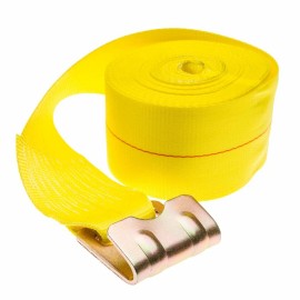 Discount Ramps Heavy Duty Truck Trailer 40' x 4" Winch Strap + Flat Hook End 5,000 lb WLL