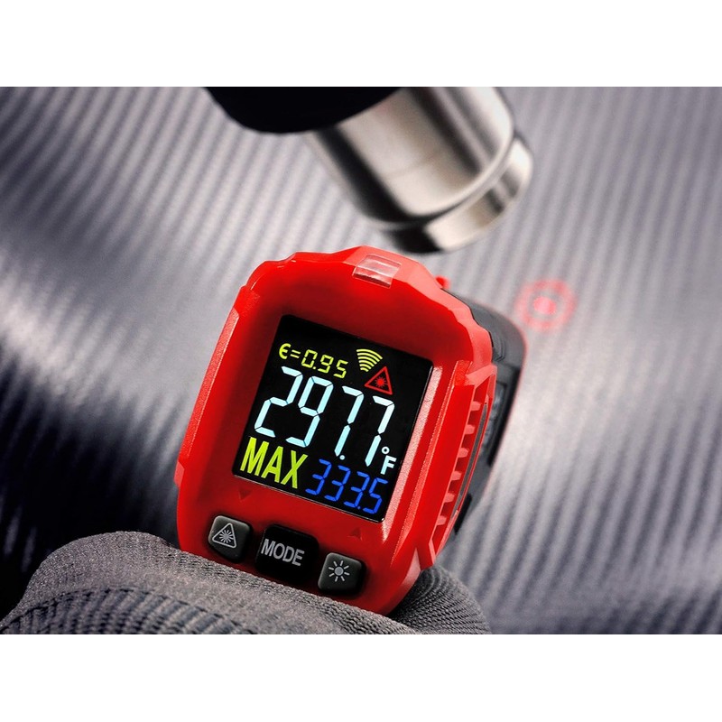 VViViD Infrared Digital Thermometer Gun with Laser Sight and LED