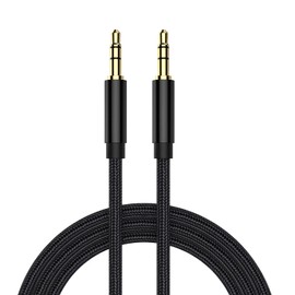 2 Pcs Cable 3.5mm 3.3ft Braided Lead, Durable Jack To Jack Cable, Headphone Wire, Audio 3.5mm Jack Compatible With Car, Laptop, Home Stereo, Speaker, Phone, Tablet, PC, Port, Music Player, Amplifier