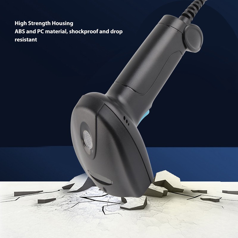 1D Barcode Scanner High Accuracy CCD USB Red Light Handheld