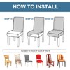 KACOMACO 4Pcs Waterproof Chair Covers Set of 4 Stretch Washable