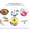 Red Silicone Microwave Splatter Cover with Handle Collapsible Microwave Food