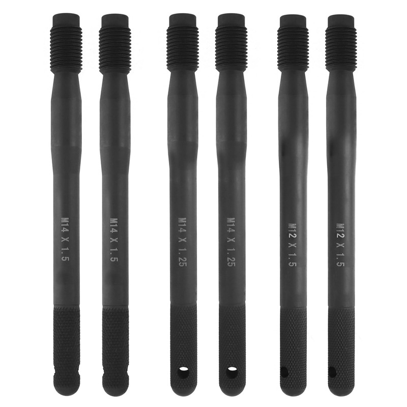 QWORK Wheel Stud Alignment Pin Set, 6-Piece 12x1.5, 14x1.5, 14x1.25