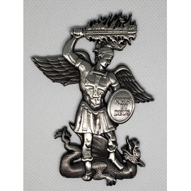 Giant St. Michael Challenge Coin for Police Officer Academy Graduation or Gift