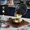 USELUCK 8 Inch Nonstick Frying Pan with Lid, Stainless Steel