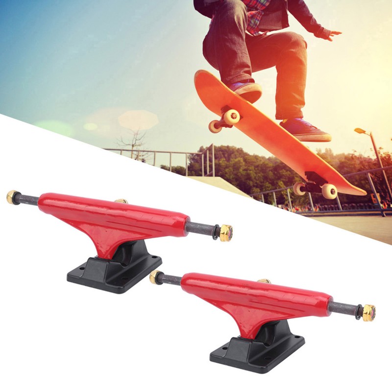 2PCS/Set Professional Maple Skateboard Bracket Longboard Stand Outdoor Sports AccessoryRed