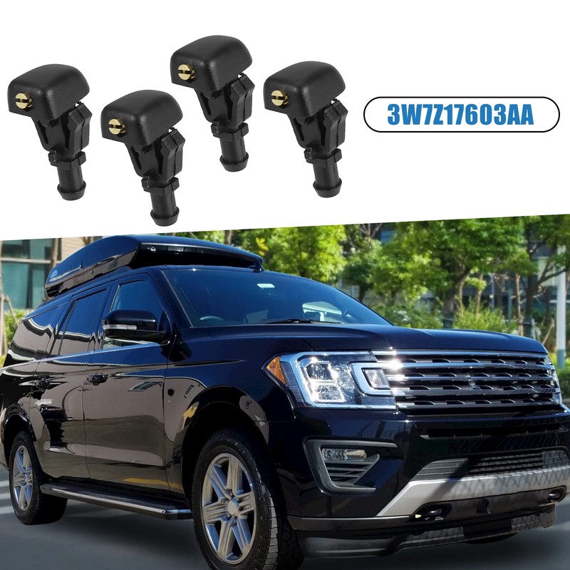 A ABSOPRO Windshield Wiper Nozzles 3W7Z17603AA Jet Spray for Ford