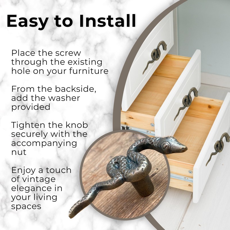 Knobs By Blossom Vintage Antique Iron Bronze Handmade Metal Animal