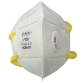Zoleker Mask White Particulate Respirator Protective Face Mask, NIOSH Approved Mask Particulate Respirators,Universal Fit (15-Pack, Approval Number TC-84A-8127 / Model RF300V)
